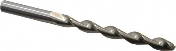 Chicago-Latrobe - 5/16" 135° High Speed Steel Jobber Drill - Bright Finish, Right Hand Cut, Parabolic Flute, Straight Shank, 4-1/2" OAL, Split Point - Benchmark Tooling