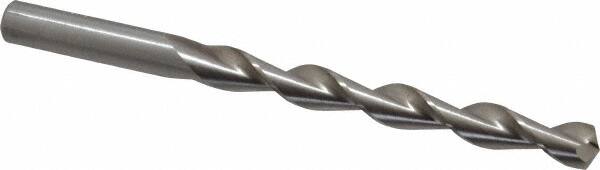 Chicago-Latrobe - 23/64" 135° High Speed Steel Jobber Drill - Bright Finish, Right Hand Cut, Parabolic Flute, Straight Shank, 4-7/8" OAL, Split Point - Benchmark Tooling