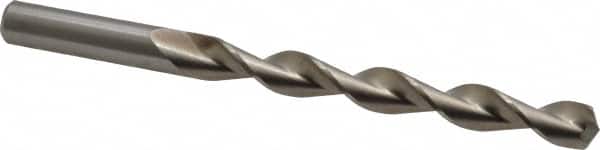 Chicago-Latrobe - 13/32" 135° High Speed Steel Jobber Drill - Bright Finish, Right Hand Cut, Parabolic Flute, Straight Shank, 5-1/4" OAL, Split Point - Benchmark Tooling