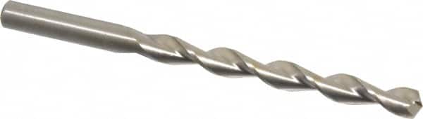 Chicago-Latrobe - Letter N 135° High Speed Steel Jobber Drill - Bright Finish, Right Hand Cut, Parabolic Flute, Straight Shank, 4-3/8" OAL, Split Point - Benchmark Tooling