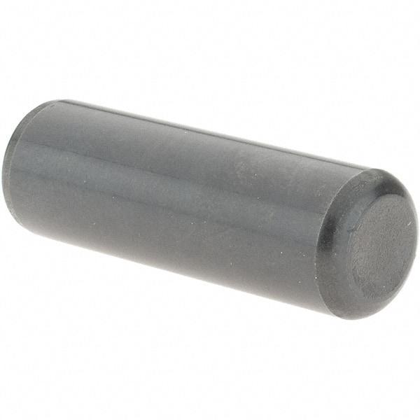 Value Collection - 1/2" Diam x 1-1/2" Pin Length Grade 8 Alloy Steel Standard Dowel Pin - Bright Finish, C 47-58 & C 60 (Surface) Hardness, 29,450 Lb (Single Shear), 58,900 Lb (Double Shear) Breaking Strength, 1 Beveled & 1 Rounded End - Benchmark Tooling