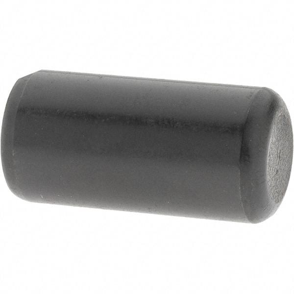 Value Collection - 1/2" Diam x 1" Pin Length Grade 8 Alloy Steel Standard Dowel Pin - Bright Finish, C 47-58 & C 60 (Surface) Hardness, 29,450 Lb (Single Shear), 58,900 Lb (Double Shear) Breaking Strength, 1 Beveled & 1 Rounded End - Benchmark Tooling