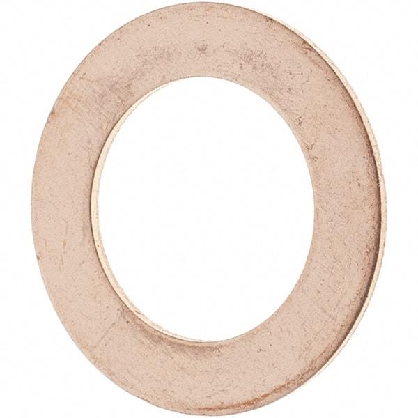 Value Collection - 1/2 SAE, 33/64" ID x 13/16" OD Oil Drain Plug Gasket - 1/32" Thick, Copper - Benchmark Tooling