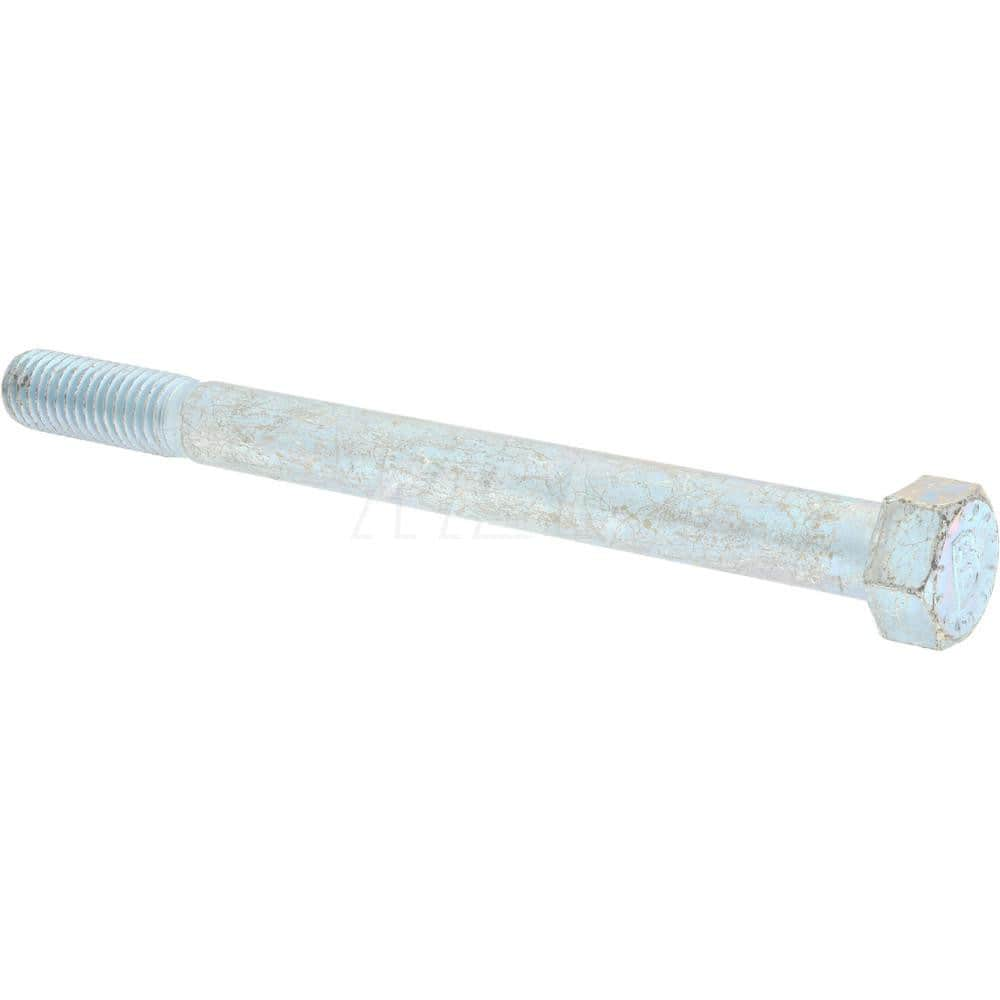 Hex Head Cap Screw: 1/2-13 x 6″, Grade 9 Alloy Steel, Zinc-Plated Clear Chromate