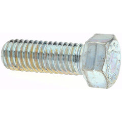 Hex Head Cap Screw: 3/8-16 x 3/4″, Grade 9 Alloy Steel, Zinc-Plated Clear Chromate