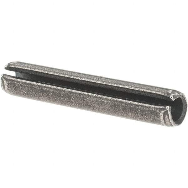 Value Collection - 7/32" Diam x 1-1/4" Long Slotted Spring Pin - Grade 1070-1090 Alloy Steel, Uncoated - Benchmark Tooling