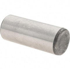 Value Collection - 1/2" Diam x 1-1/4" Pin Length Grade 8 Alloy Steel Standard Dowel Pin - C 50-58 Hardness, 51,000 Lb Breaking Strength, 1 Beveled & 1 Rounded End - Benchmark Tooling