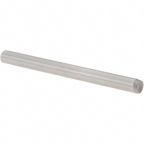 Value Collection - 1/8" Diam x 1-1/2" Pin Length Grade 8 Alloy Steel Standard Dowel Pin - C 50-58 Hardness, 3,200 Lb Breaking Strength, 1 Beveled & 1 Rounded End - Benchmark Tooling