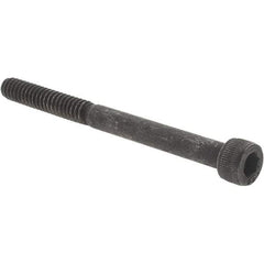 Value Collection - #10-24 UNC Hex Socket Drive, Socket Cap Screw - Alloy Steel, Black Oxide Finish, Partially Threaded, 2-1/4" Length Under Head - Benchmark Tooling