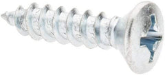 Value Collection - #12 Oval Head Phillips Sheet Metal Screw - Steel, 1" OAL, AISI 1016, ANSI/ASME B18.6.4, ASME B18.6.3 & SAE J933, Grade 1016-1024 - Benchmark Tooling