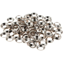 Value Collection - 3/32" Thick, Nickel-Plated Finish, Brass, Flush Type Finishing Washer - 0.488" OD - Benchmark Tooling