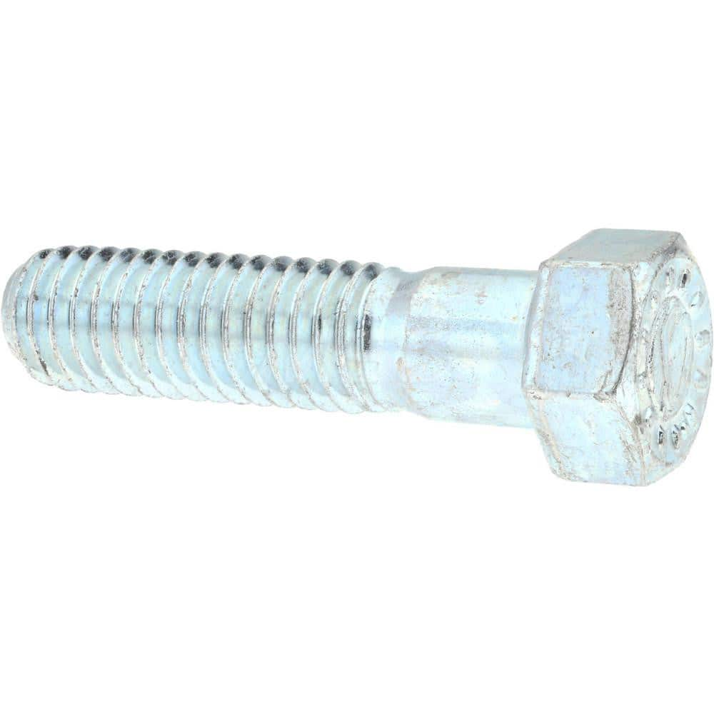 Hex Head Cap Screw: 7/16-14 x 2″, Grade 9 Alloy Steel, Zinc-Plated Clear Chromate