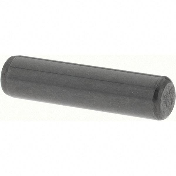 Value Collection - 3/16" Diam x 3/4" Pin Length Grade 8 Alloy Steel Standard Dowel Pin - Bright Finish, C 47-58 & C 60 (Surface) Hardness, 4,150 Lb (Single Shear), 8,300 Lb (Double Shear) Breaking Strength, 1 Beveled & 1 Rounded End - Benchmark Tooling