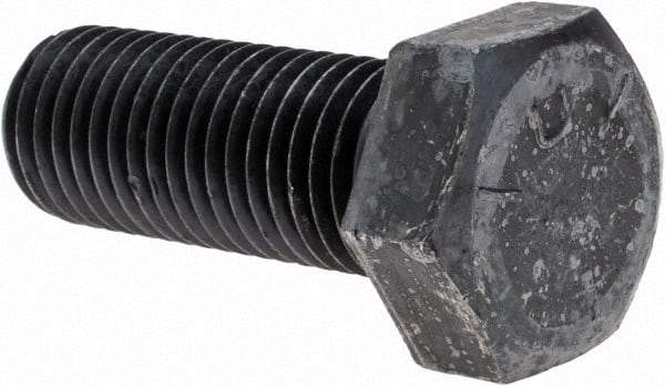 Made in USA - 1-1/8 - 7 UNC, 3" Length Under Head Hex Head Cap Screw - Fully Threaded, Grade 5 Steel, Uncoated, 1-11/16" Hex - Benchmark Tooling