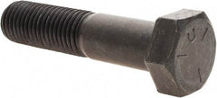 Value Collection - 1-8 UNC, 4-1/2" Length Under Head Hex Head Cap Screw - Partially Threaded, Grade 5 Steel, Uncoated, 1-1/2" Hex - Benchmark Tooling