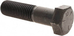 Value Collection - 1-8 UNC, 3-3/4" Length Under Head Hex Head Cap Screw - Partially Threaded, Grade 5 Steel, Uncoated, 1-1/2" Hex - Benchmark Tooling
