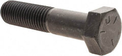 Value Collection - 7/8-9 UNC, 4" Length Under Head Hex Head Cap Screw - Partially Threaded, Grade 5 Steel, Uncoated, 1-5/16" Hex - Benchmark Tooling
