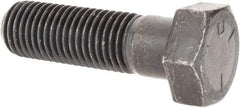 Value Collection - 7/8-9 UNC, 3" Length Under Head Hex Head Cap Screw - Partially Threaded, Grade 5 Steel, Uncoated, 1-5/16" Hex - Benchmark Tooling