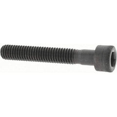 Value Collection - #10-32 UNF Hex Socket Drive, Socket Cap Screw - Alloy Steel, Black Oxide Finish, Fully Threaded, 1-1/4" Length Under Head - Benchmark Tooling