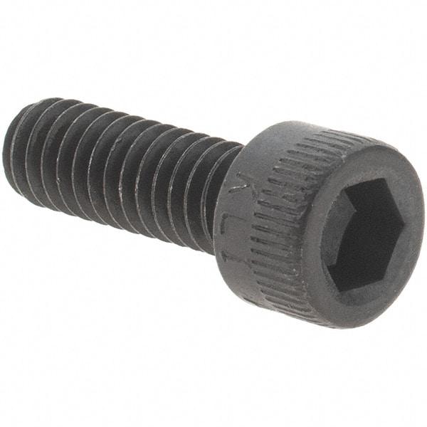 Value Collection - #8-32 UNC Hex Socket Drive, Socket Cap Screw - Alloy Steel, Black Oxide Finish, Fully Threaded, 1/2" Length Under Head - Benchmark Tooling