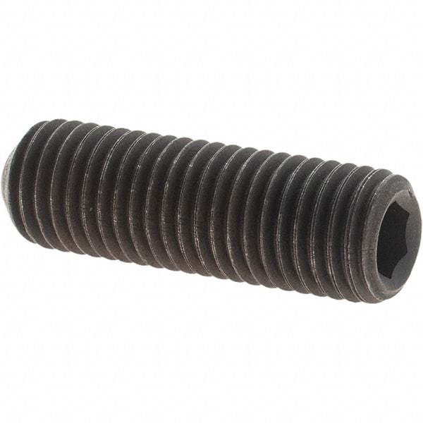 Value Collection - 5/16-24 UNF, 1" OAL, Cup Point Set Screw - Grade 8 Alloy Steel, 5/32" Key - Benchmark Tooling