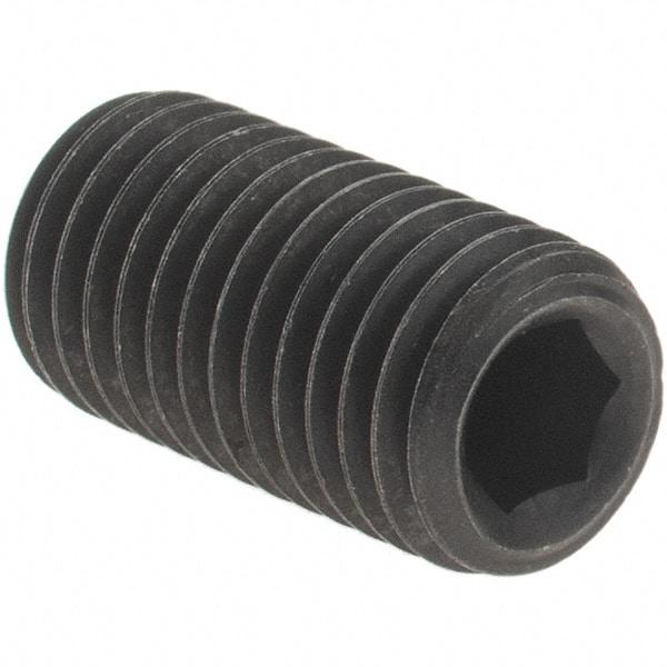 Value Collection - 5/16-24 UNF, 5/8" OAL, Cup Point Set Screw - Grade 8 Alloy Steel, 5/32" Key - Benchmark Tooling