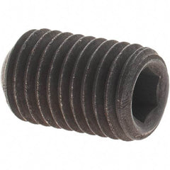 Value Collection - 5/16-24 UNF, 1/2" OAL, Cup Point Set Screw - Grade 8 Alloy Steel, 5/32" Key - Benchmark Tooling