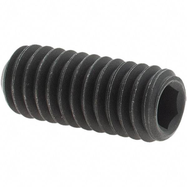 Value Collection - 5/16-18 UNC, 3/4" OAL, Cup Point Set Screw - Grade 8 Alloy Steel, 5/32" Key - Benchmark Tooling