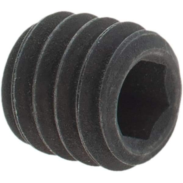 Value Collection - 5/16-18 UNC, 5/16" OAL, Cup Point Set Screw - Grade 8 Alloy Steel, 5/32" Key - Benchmark Tooling