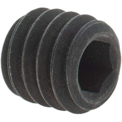 Value Collection - 5/16-18 UNC, 5/16" OAL, Cup Point Set Screw - Grade 8 Alloy Steel, 5/32" Key - Benchmark Tooling