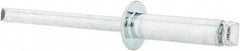 Value Collection - Size 68 Dome Head Steel Open End Blind Rivet - Steel Mandrel, 0.376" to 1/2" Grip, 3/8" Head Diam, 0.192" to 0.196" Hole Diam, 0.7" Length Under Head, 3/16" Body Diam - Benchmark Tooling