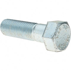 Value Collection - 1-8 UNC, 3-1/2" Length Under Head Hex Head Cap Screw - Partially Threaded, Grade 8 Alloy Steel, Zinc-Plated Finish, 1-1/2" Hex - Benchmark Tooling