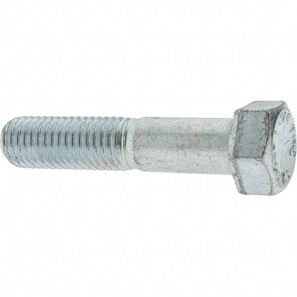 Value Collection - 5/8-11 UNC, 3" Length Under Head Hex Head Cap Screw - Partially Threaded, Grade 8 Alloy Steel, Zinc-Plated Finish, 15/16" Hex - Benchmark Tooling