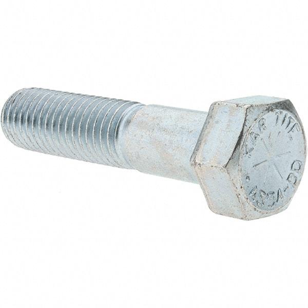 Value Collection - 5/8-11 UNC, 2-3/4" Length Under Head Hex Head Cap Screw - Partially Threaded, Grade 8 Alloy Steel, Zinc-Plated Finish, 15/16" Hex - Benchmark Tooling