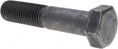 Made in USA - 1-1/8 - 7 UNC, 5-1/2" Length Under Head Hex Head Cap Screw - Partially Threaded, Grade 5 Steel, Uncoated, 1-11/16" Hex - Benchmark Tooling