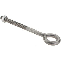 Value Collection - 5/16-18, Stainless Steel Wire Turned Open Eye Bolt - 2-1/2" Thread Length, 5/8" ID, 4" Shank Length - Benchmark Tooling