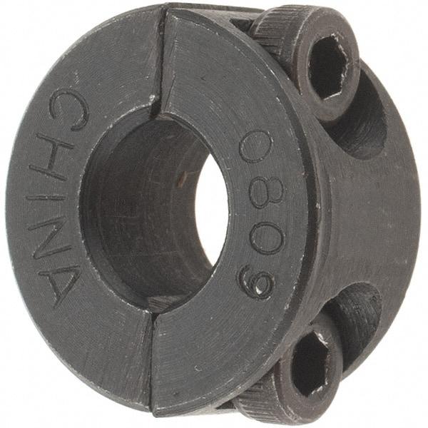 Value Collection - 8mm Bore, Steel, Two Piece Shaft Collar - 1" Outside Diam - Benchmark Tooling