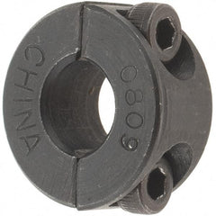 Value Collection - 8mm Bore, Steel, Two Piece Shaft Collar - 1" Outside Diam - Benchmark Tooling