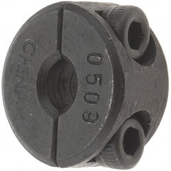 Value Collection - 5mm Bore, Steel, Two Piece Shaft Collar - 11/16" Outside Diam - Benchmark Tooling