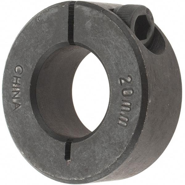 Value Collection - 20mm Bore, Steel, One Piece Clamp Collar - 1-5/8" Outside Diam - Benchmark Tooling