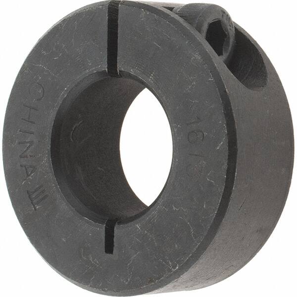 Value Collection - 16mm Bore, Steel, One Piece Clamp Collar - 1-3/8" Outside Diam - Benchmark Tooling