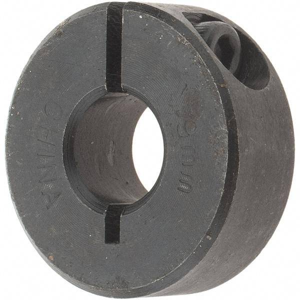 Value Collection - 9mm Bore, Steel, One Piece Clamp Collar - 1" Outside Diam - Benchmark Tooling