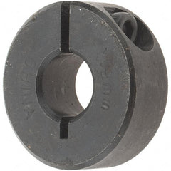 Value Collection - 9mm Bore, Steel, One Piece Clamp Collar - 1" Outside Diam - Benchmark Tooling