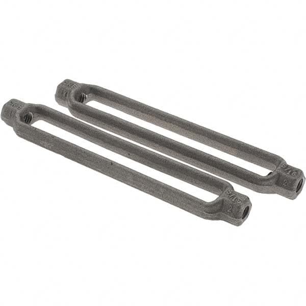 Value Collection - 800 Lb Load Limit, 5/16" Thread Diam, 4-1/2" Take Up, Steel Turnbuckle Body Turnbuckle - 5-9/16" Body Length, 1-7/32" Neck Length - Benchmark Tooling