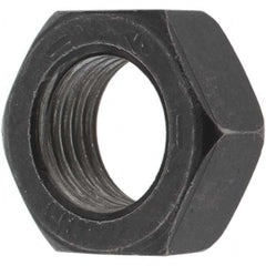 Value Collection - 1/2-20 UNF Steel Left Hand Hex Jam Nut - 3/4" Across Flats, 5/16" High, Zinc Clear Finish - Benchmark Tooling