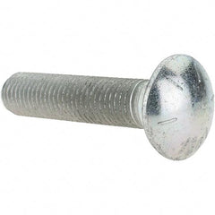 Value Collection - 3/4-10 UNC 3-1/2" Length Under Head, Standard Square Neck, Carriage Bolt - Grade 8 Alloy Steel, Zinc Trivalent Chromate Finish - Benchmark Tooling