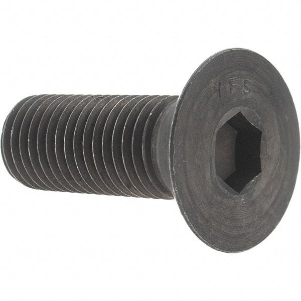 Value Collection - 7/8-9 UNC Hex Socket Drive, 82° Flat Screw - Alloy Steel, Black Oxide Finish, Fully Threaded, 2-1/2" OAL - Benchmark Tooling