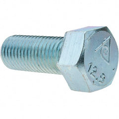 Value Collection - M20x2.50mm Metric Coarse, 50mm Length Under Head Hex Head Cap Screw - Fully Threaded, Grade 8.8 Steel, Zinc-Plated Finish, 30mm Hex - Benchmark Tooling