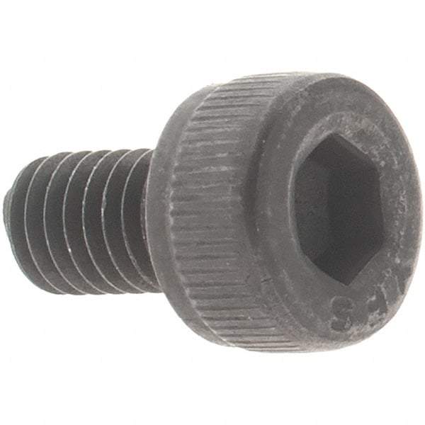 Value Collection - M3x0.50 Metric Coarse Hex Socket Drive, Socket Cap Screw - Grade 12.9 Alloy Steel, Black Oxide Finish, Fully Threaded, 5mm Length Under Head - Benchmark Tooling