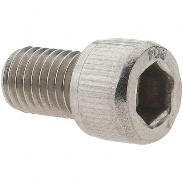 Value Collection - 1/4-28 UNF Hex Socket Drive, Socket Cap Screw - Grade 18-8 Stainless Steel, 3/8" Length Under Head - Benchmark Tooling